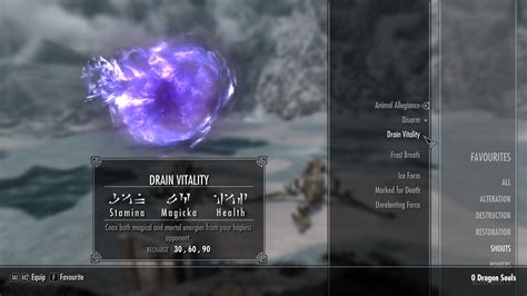 skyrim drain vitality|Marked for Death vs Drain Vitality : r/skyrim